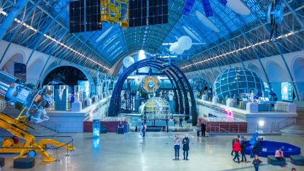 an image of a museum hangar